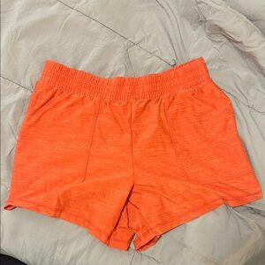 adidas Women's Vibrant Orange Athletic Shorts